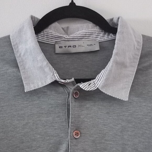 ETRO men's polo/golf shirt READ DESCRIPTION - Picture 4 of 7